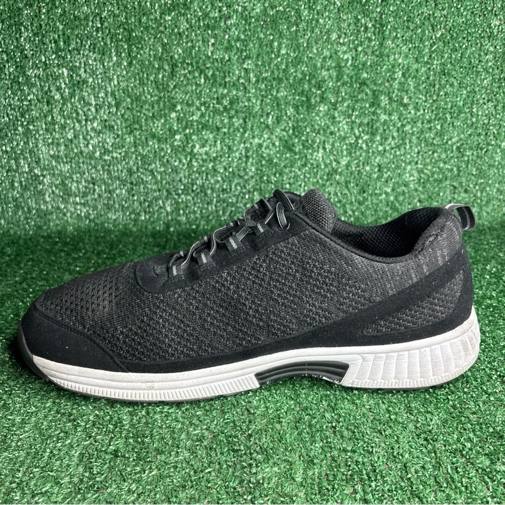 Orthofeet Shoes Black‎ Orthopedic Walking Athletic Sneakers 619 Mens Size 14 D